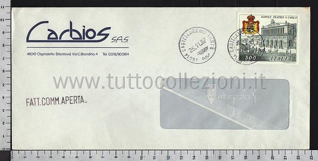 Collezionismo di storia postale buste viaggiate affrancatura tariffe postali degli anni 1980-89